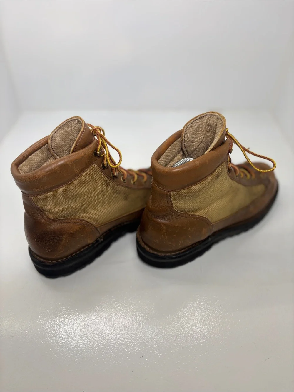 Danner 30420 USA Made Leather Canvas Hiking Boots Men’s 6.5 Vibram Recrafted